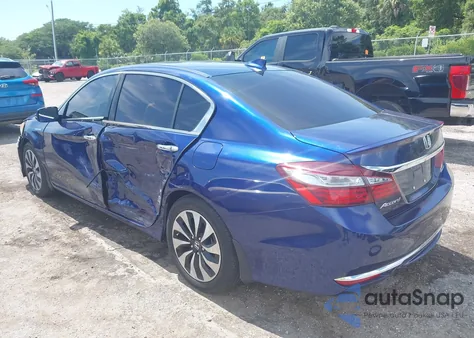 2017 Honda Accord Hybrid Ex-L из США, поврежденный, VIN JHMCR6F54HC010483